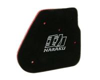 air filter foam insert Naraku double layer for CPI, Keeway, 1E40QMB 50cc