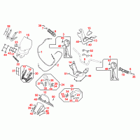 F03 handlebar, fittings, controls and instruments