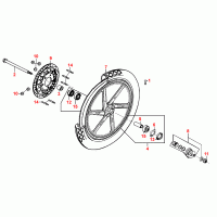 F08 front wheel with brake disc