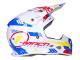 helmet Motocross Trendy T-902 Mach-1 white / blue / red - different sizes