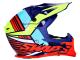 helmet Motocross SWAPS S818 blue / fluo yellow / red - different sizes