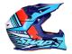 helmet Motocross SWAPS S818 white / red / blue - different sizes