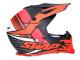 helmet Motocross SWAPS S818 matt black / red - different sizes