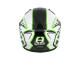 helmet Speeds Evolution III full face white, black, green - size XL (61-62cm)