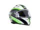 helmet Speeds Evolution III full face white, black, green - size S (55-56cm)