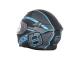 helmet Speeds Evolution III full face matt black, titanium, blue - size XXL (63-64cm)