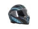 helmet Speeds Evolution III full face matt black, titanium, blue - size M (57-58cm)