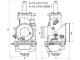 carburetor Polini CP D.21 21mm knob choke